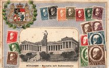 Postkarte mit Bavaria von 1917